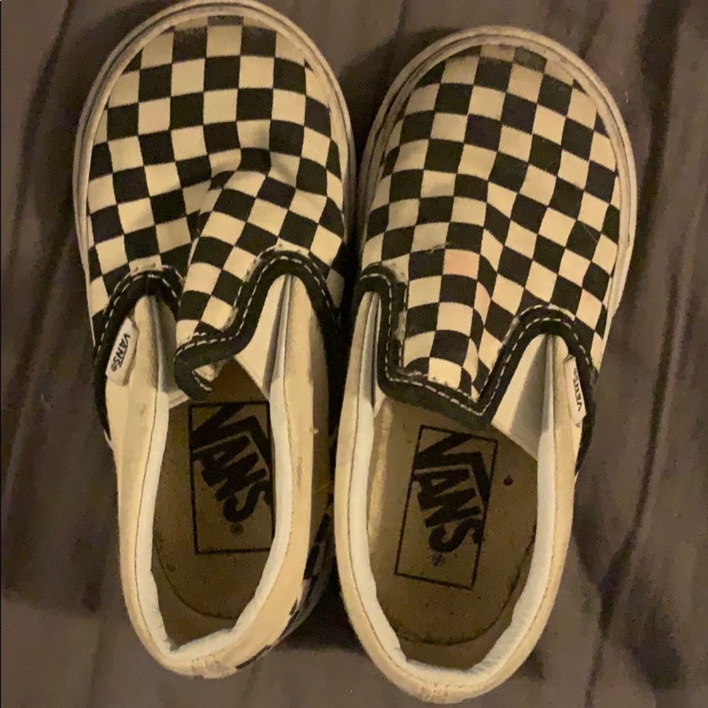 Toddler checkered Vans